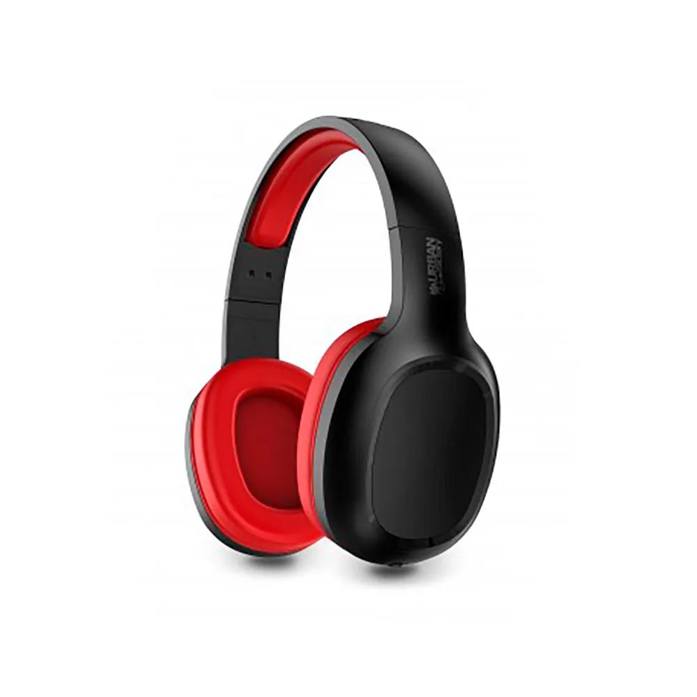 urban factory wireless headphones movee bluetooth 5.1 black/red