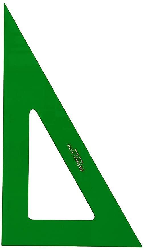 faber-castell cartabón 12cm green pack