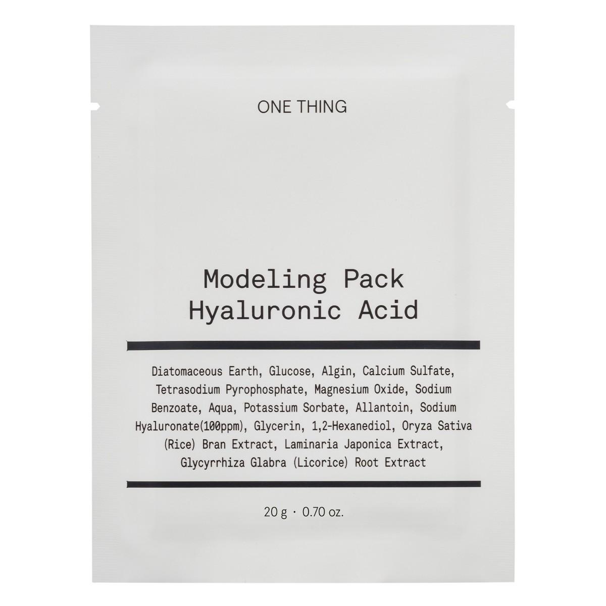 one thing modeling mask hyaluronic acid