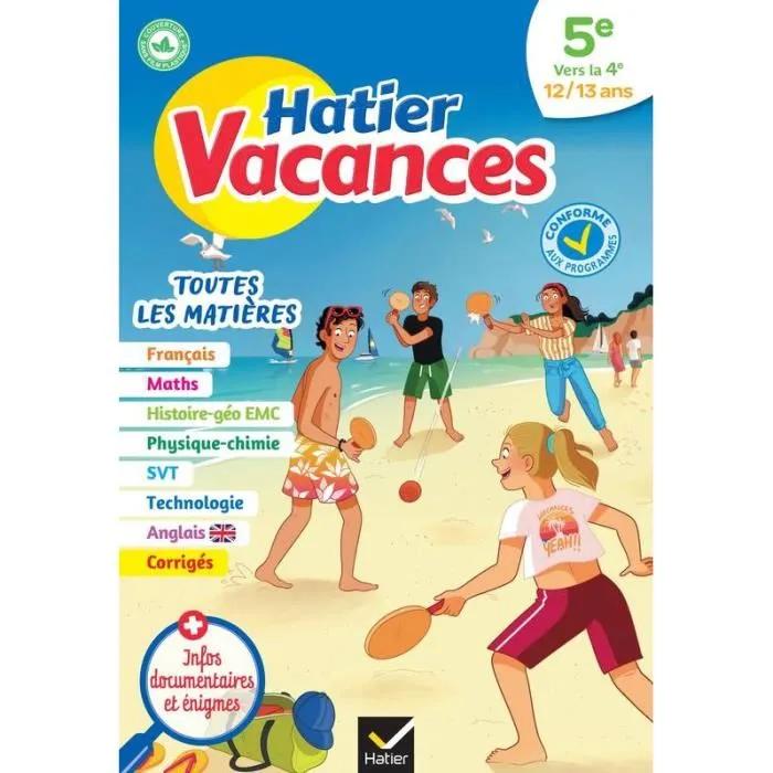 hatier cahier de vacances 5e vers 4e 2023 broché