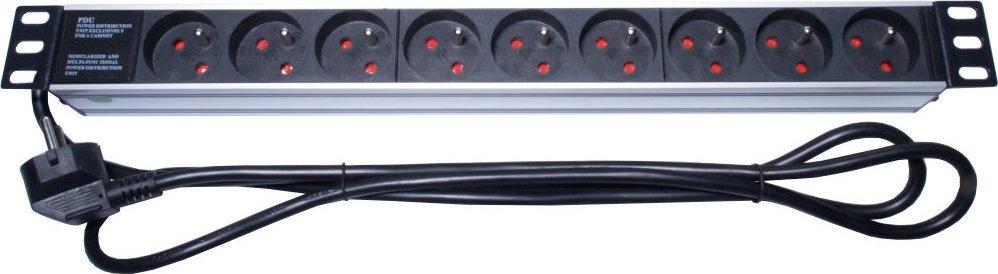 premiumcord power distribution unit 1u 9x230v 2m cable