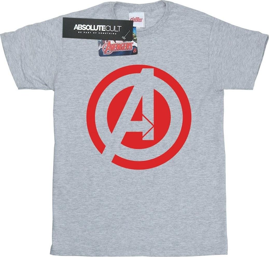 avengers assemble t-shirt logo grey s