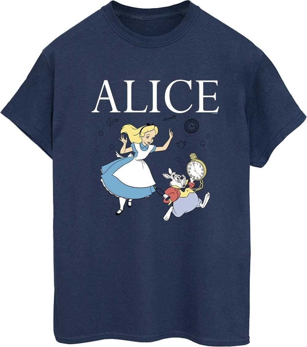 disney t-shirt alice in wonderland follow the rabbit boyfriend