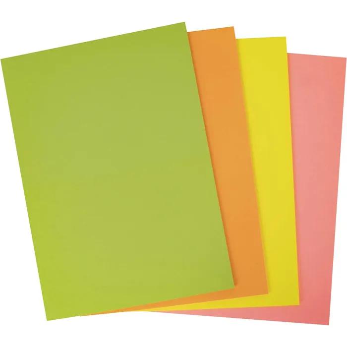 apli colored cardstock assorted fluorescent 50 sheets