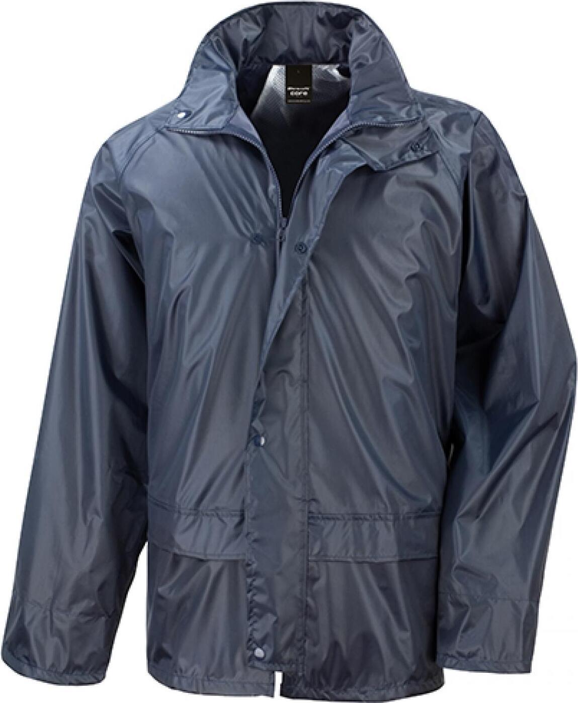 result rain jacket core stormdri navy l