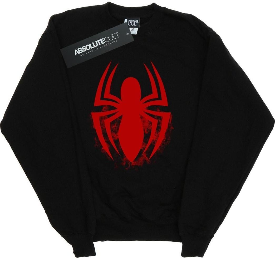 marvel sweatshirt spider-man logo emblem black m