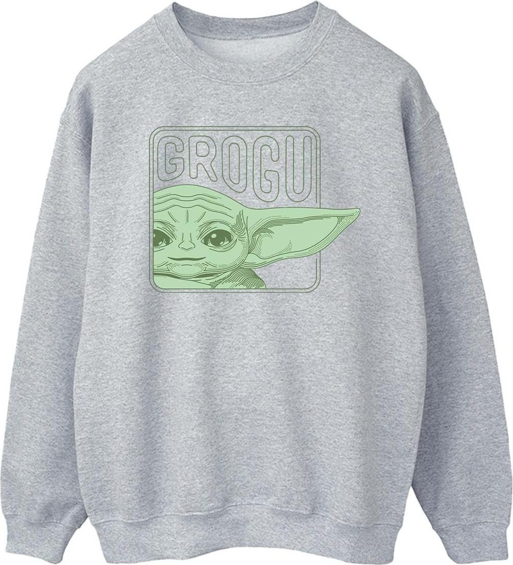 star wars sweatshirt the mandalorian grey l