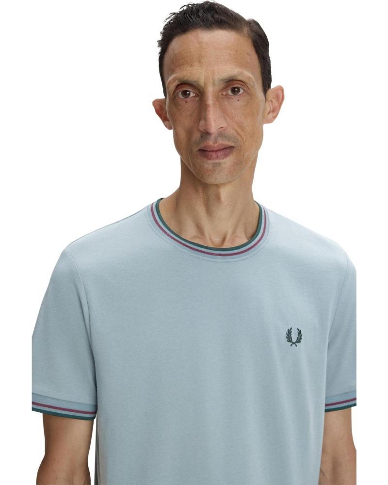 fred perry t-shirt twin tipped blue