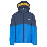 trespass waterproof rain jacket dexterous colour block navy