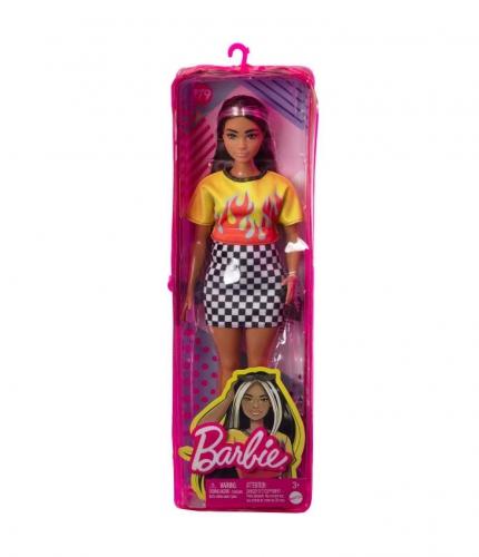 mattel fashion doll fashionista flame top checkered skirt