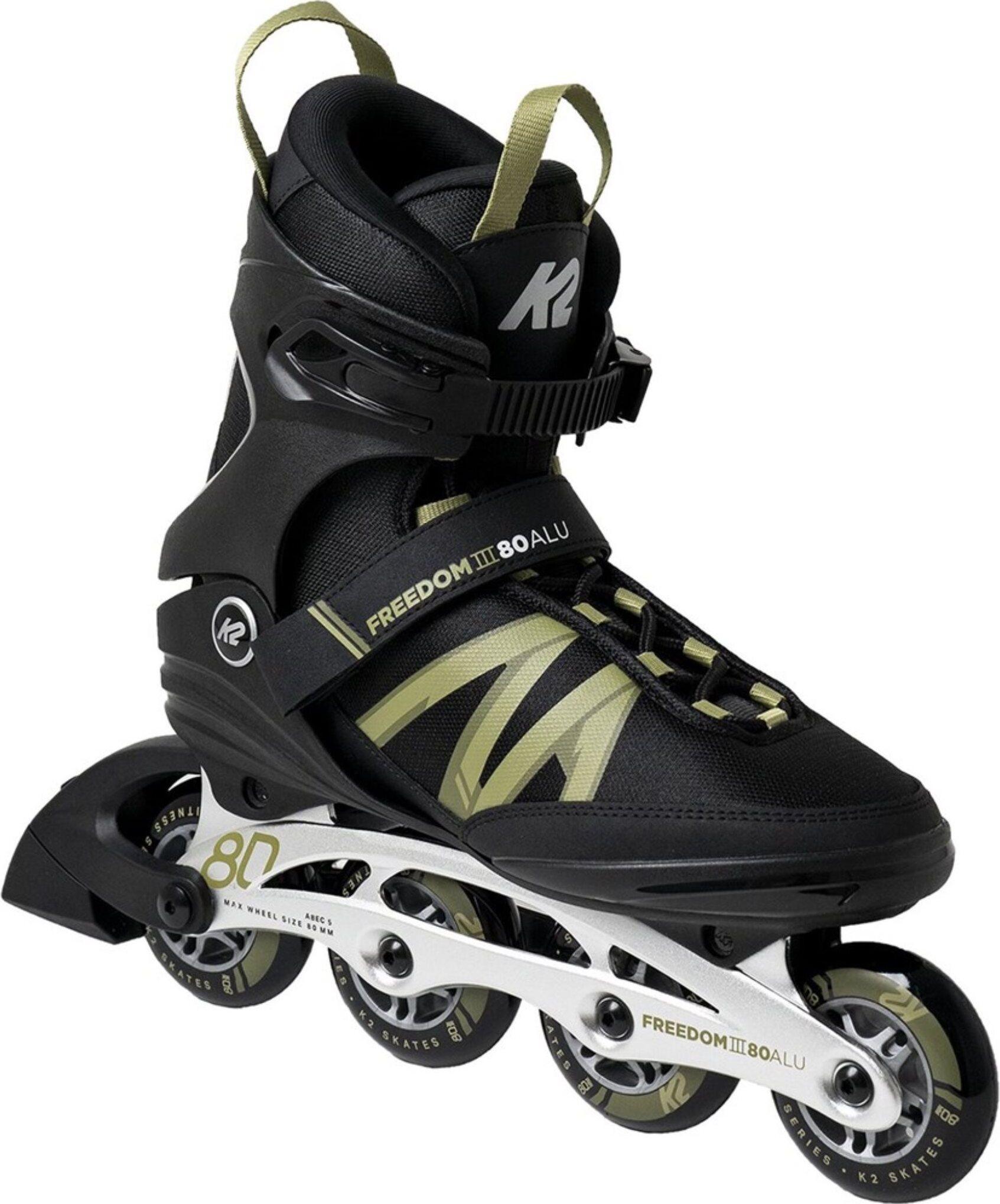 k2 roller skate freedom iii 80 alu black