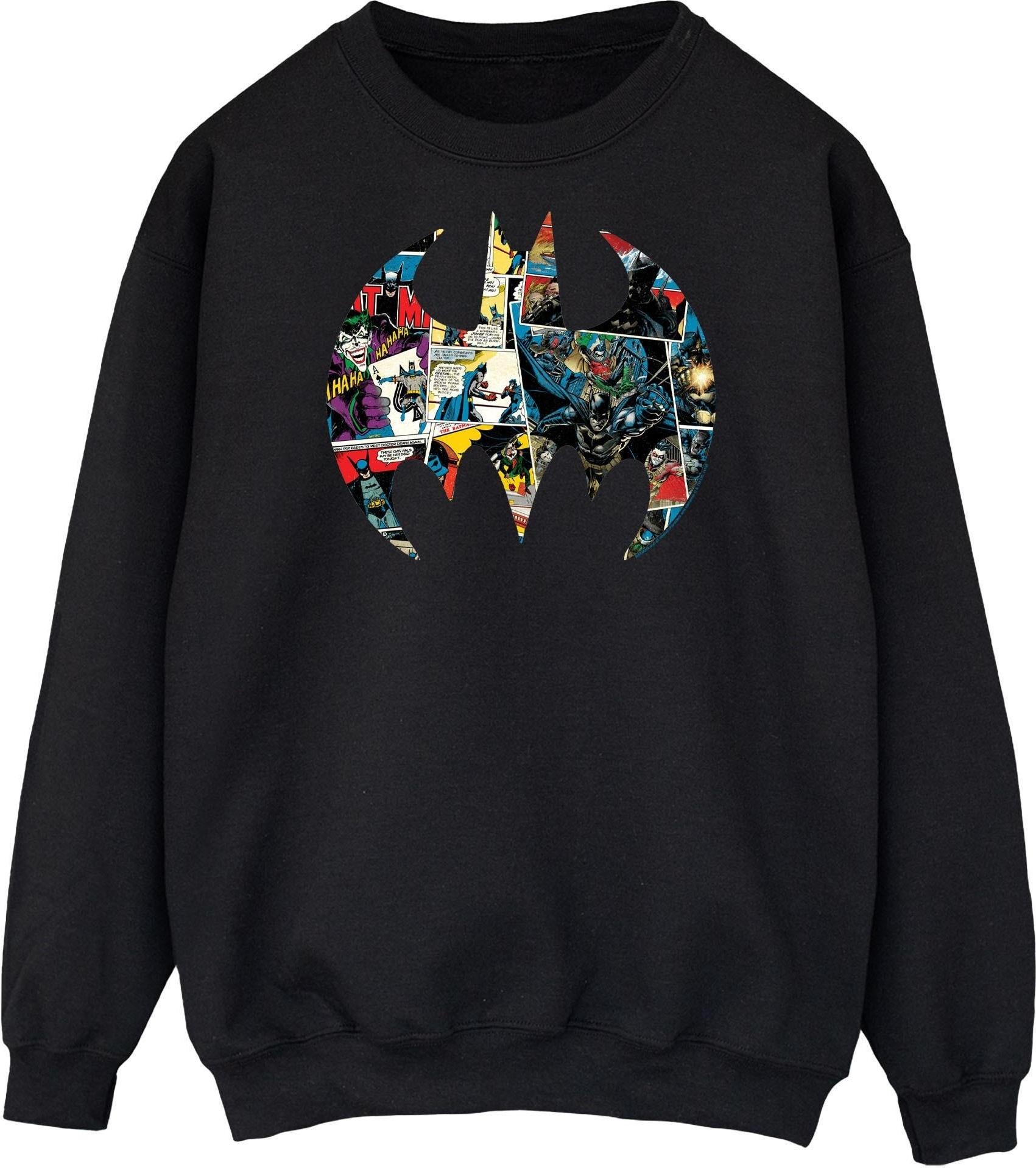 dc comics sweatshirt batman comic book black xxl