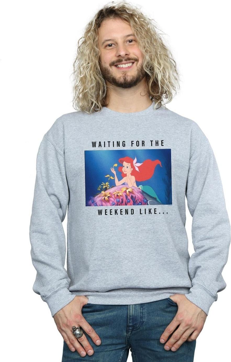 disney sweatshirt waiting for the weekend black m