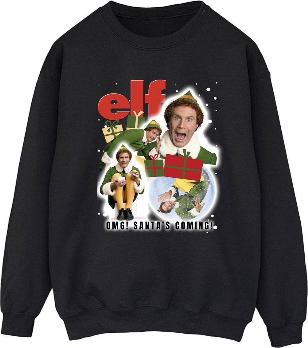 elf sweatshirt buddy collage black xxl