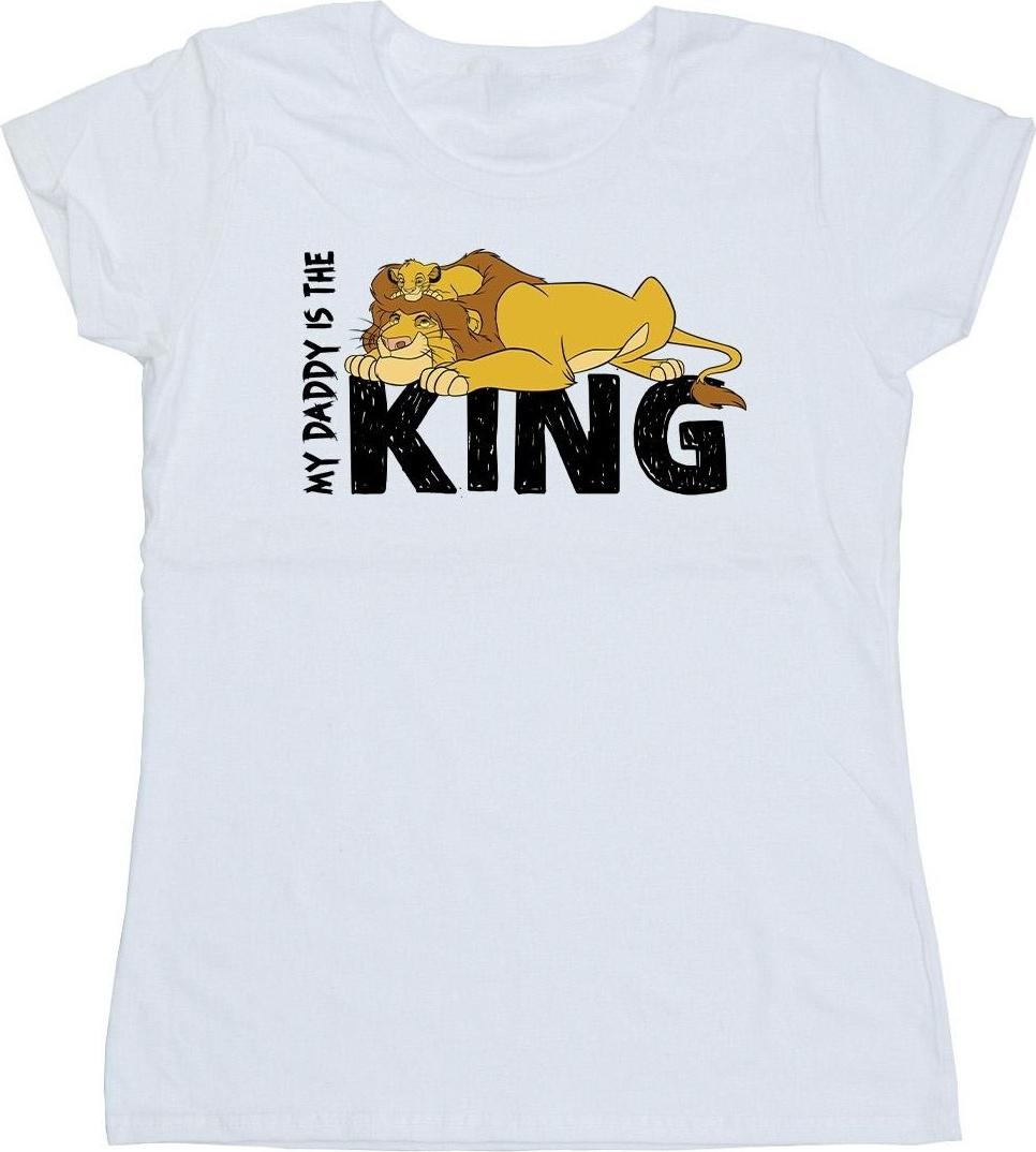 disney t-shirt the lion king daddy is king white xl
