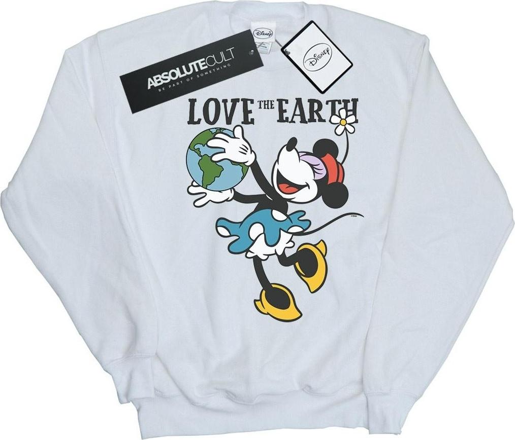 disney sweatshirt love the earth l white
