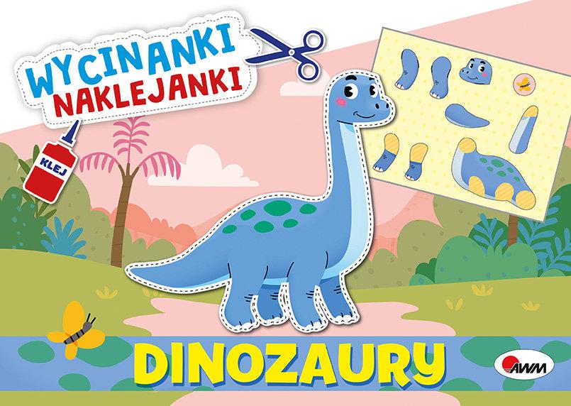 dinozaury activity book wycinanki naklejanki