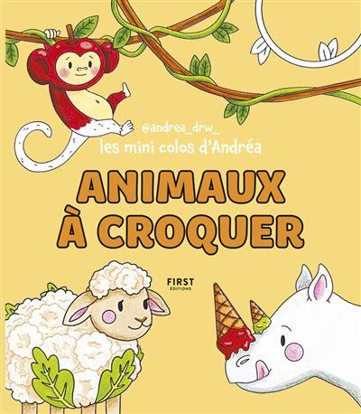 andrea coloring book animaux à croquer 14x16cm