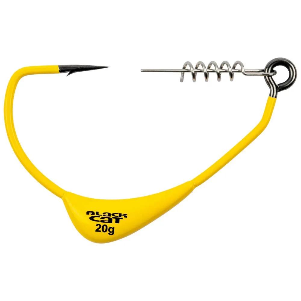 black cat fishing hook mega offset texas 10/0 30g