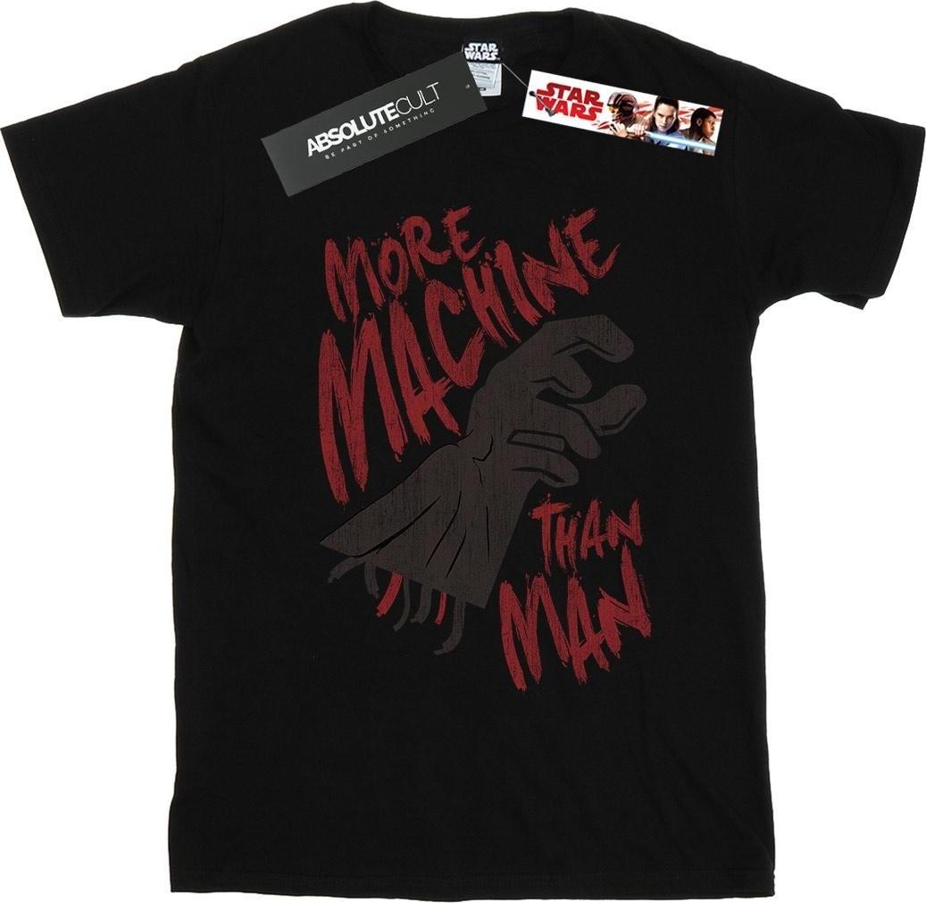 star wars t-shirt more machine than man black s
