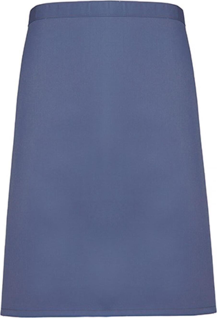 premier waist apron mid length marine blue