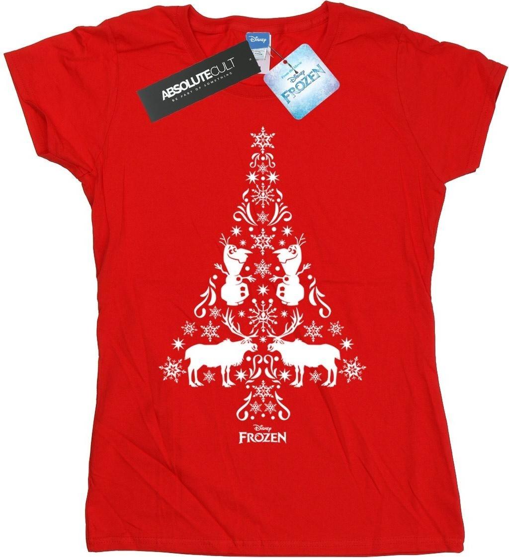 disney t-shirt frozen christmas tree cotton l