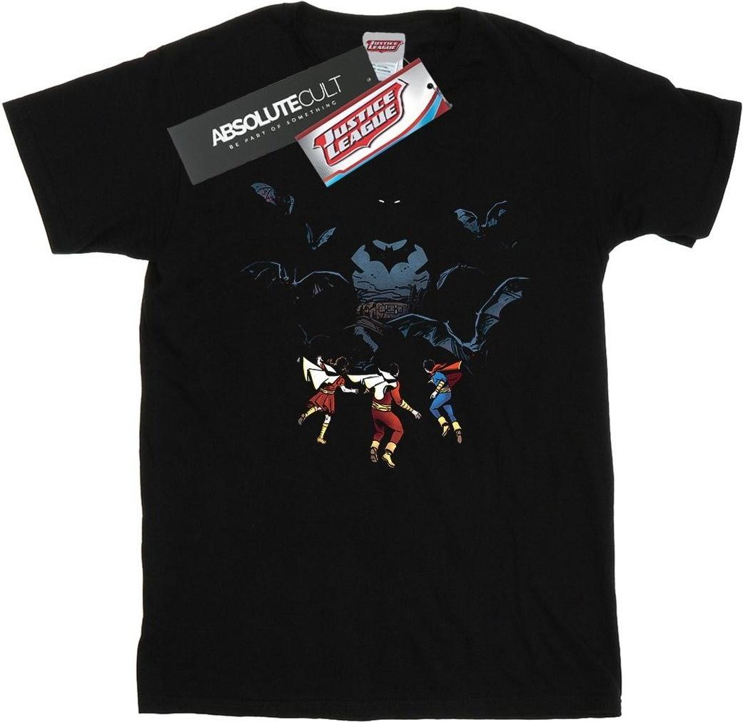 dc comics t-shirt batman shadow bats black m