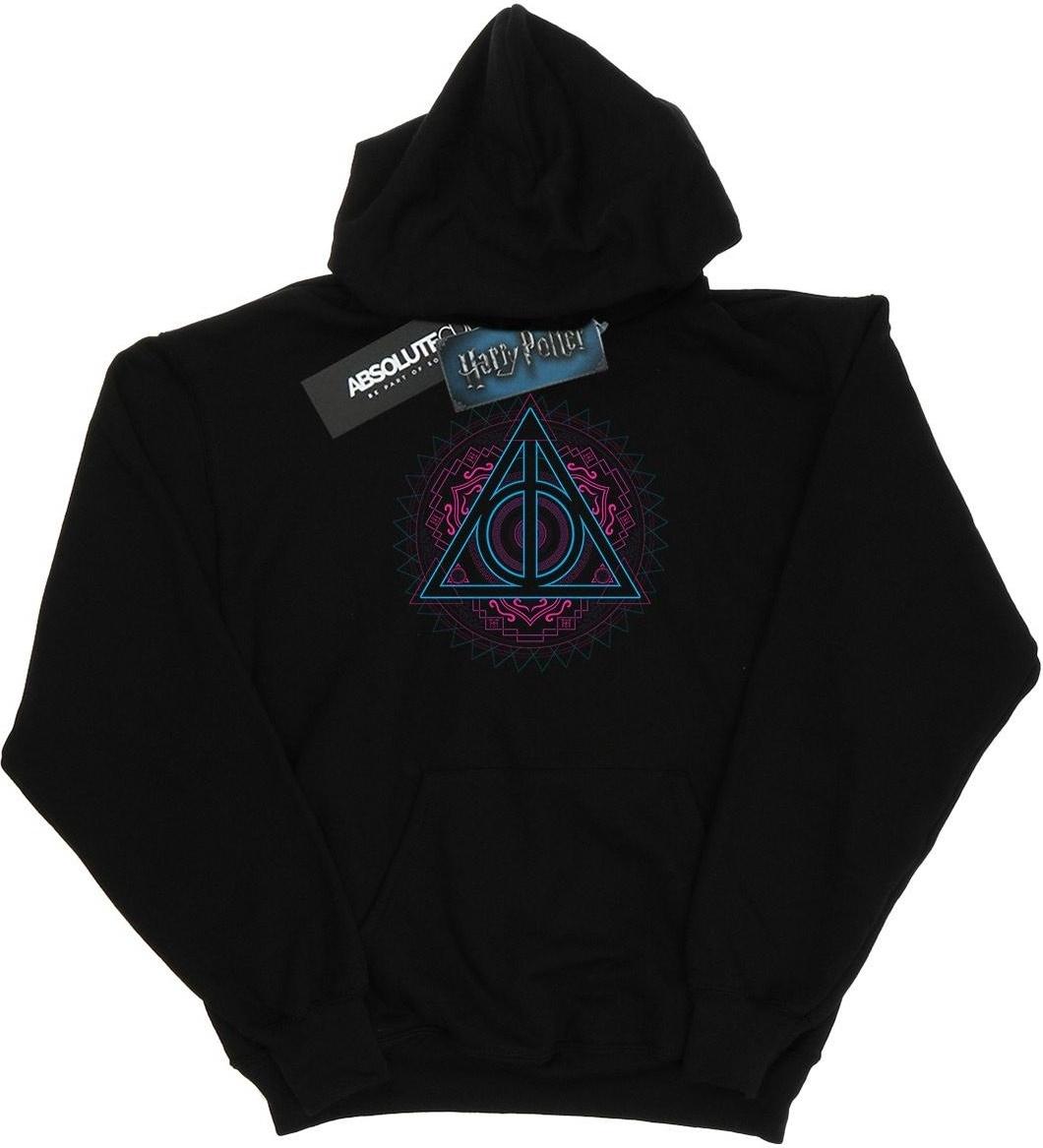 harry potter hoodie deathly hallows black xl