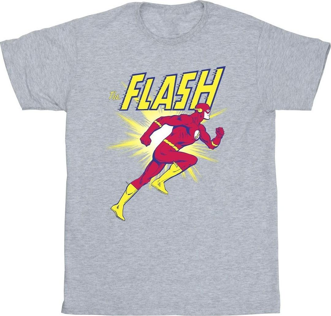 dc comics t-shirt the flash grey xl