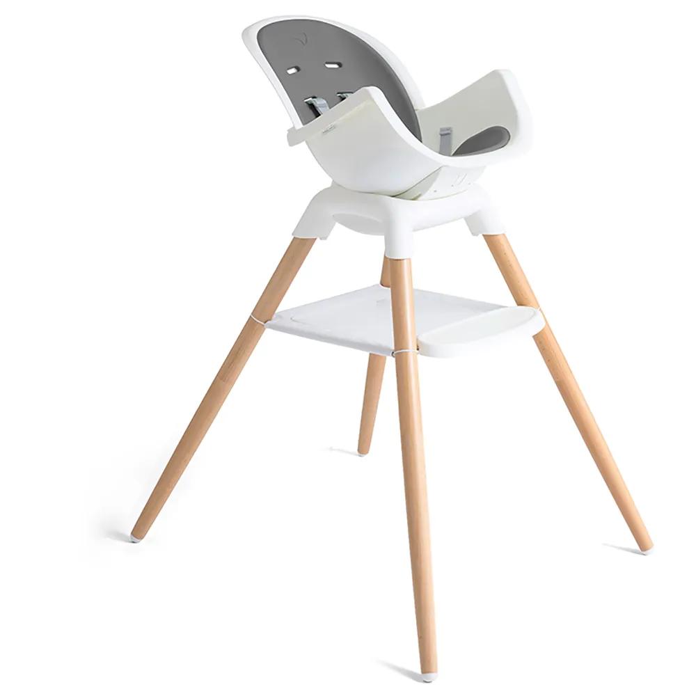 joie highchair chestnut 9 modes grey/white