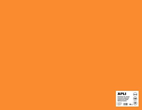 apli cardstock fluorescent orange 50x65cm 170g 25 sheets