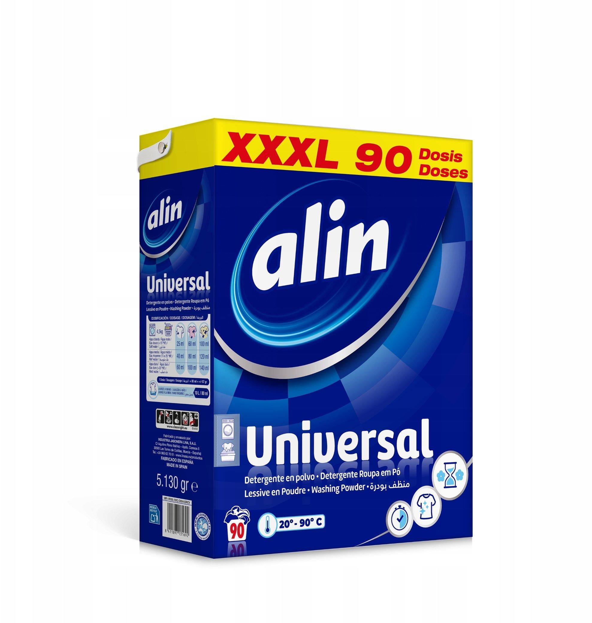 alin laundry detergent universal 5.13kg 90 washes