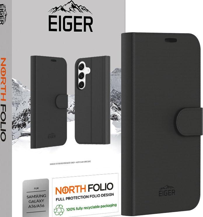 eiger folio case galaxy a36/a56 black