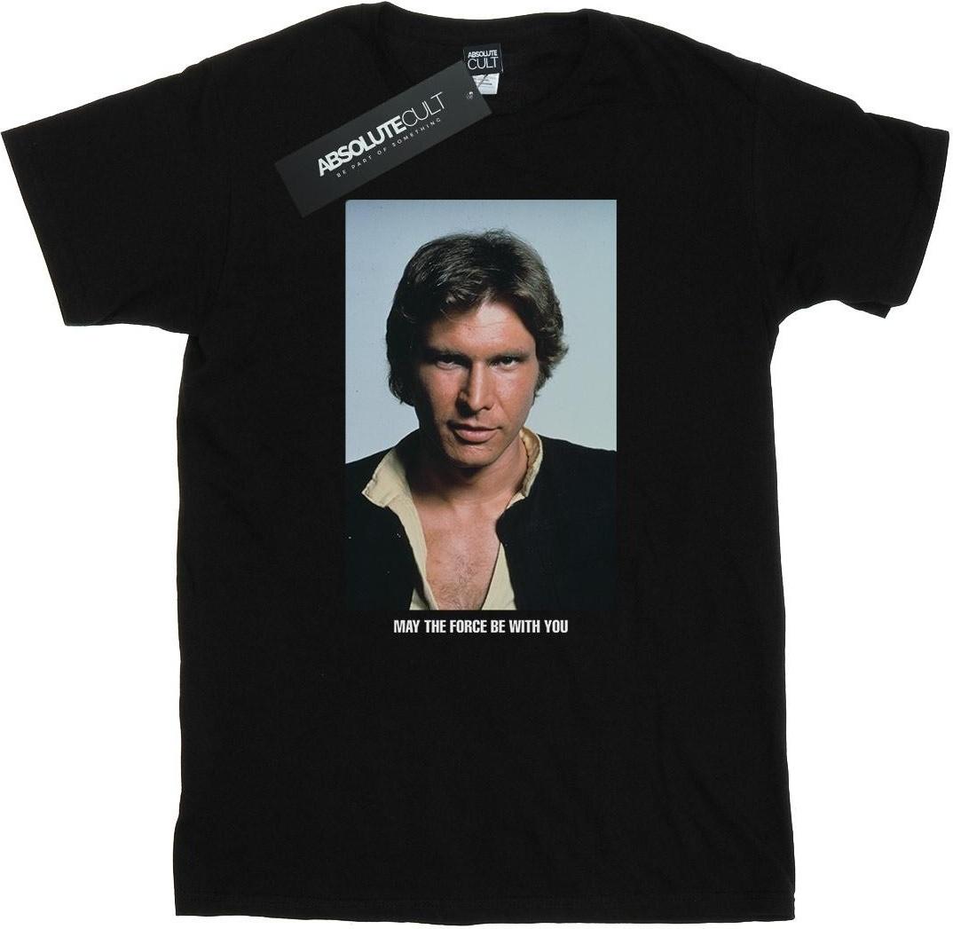 star wars t-shirt may the force black l