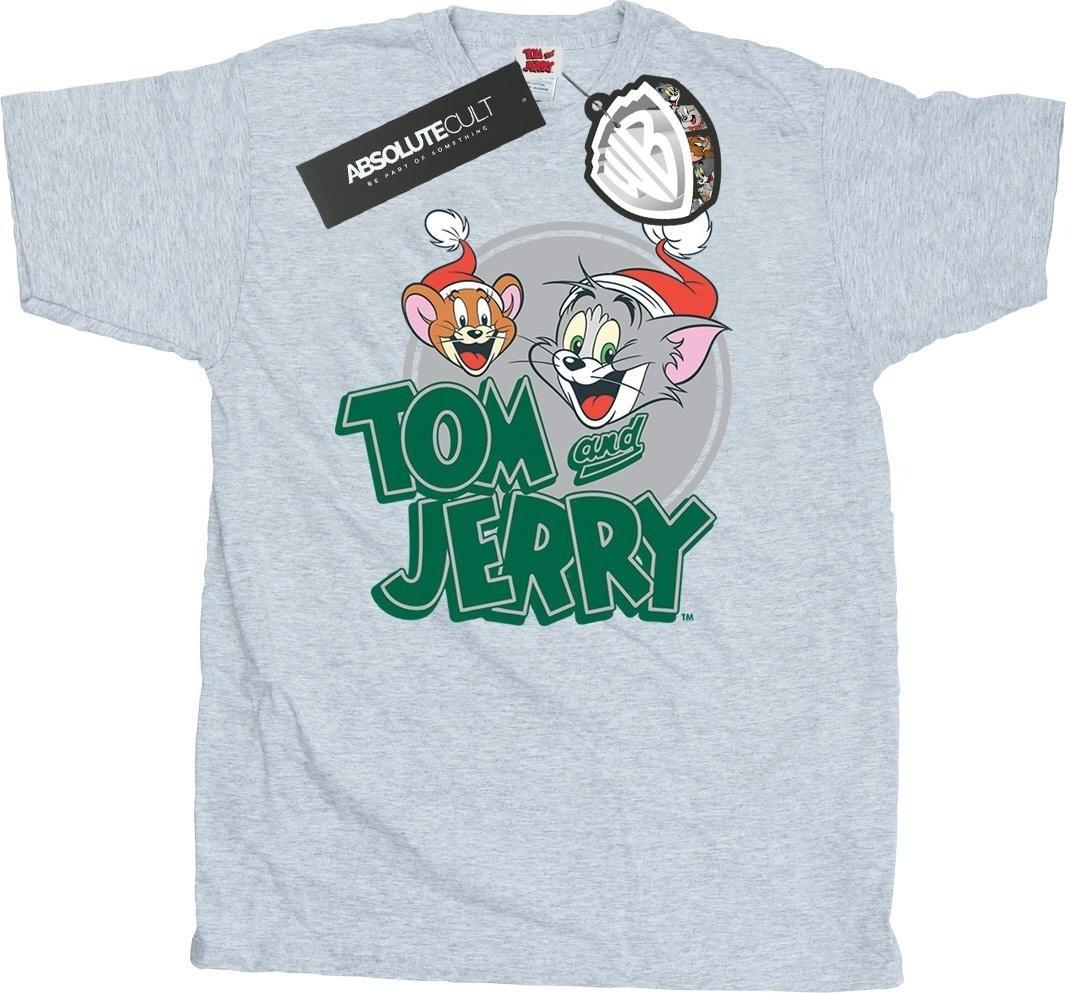 tom and jerry t-shirt christmas greetings grey s