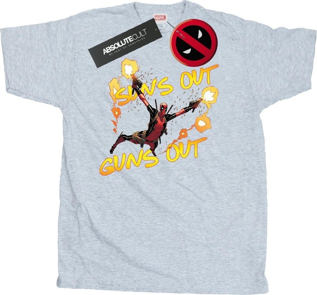 marvel t-shirt sun's out guns out grey xl
