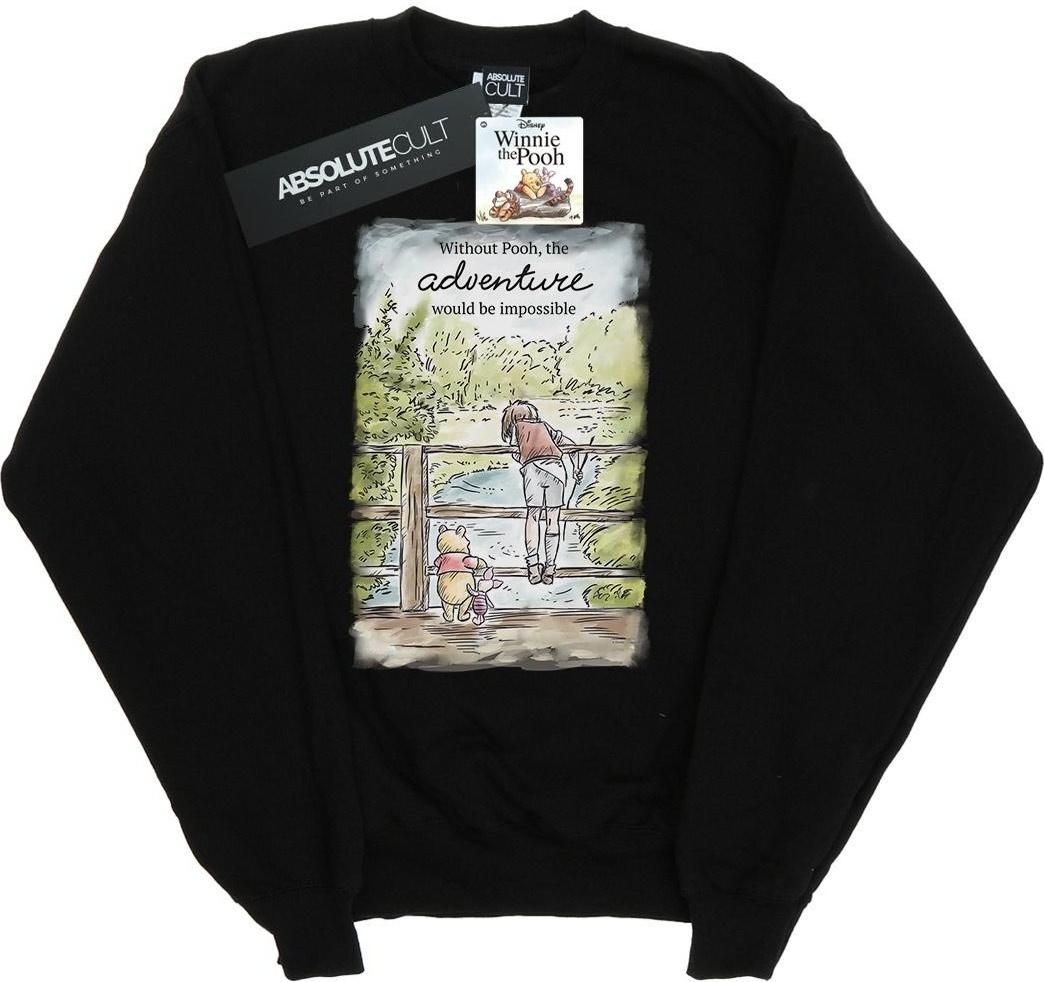 disney sweatshirt adventure winnie the pooh black l