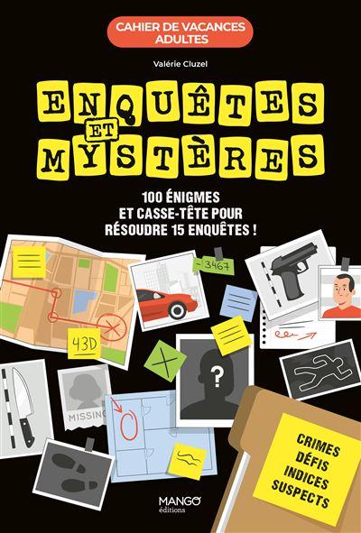 mango activity book enquêtes et mystères 100 enigmes broché