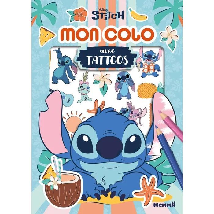 disney coloring book mon colo avec tattoos stitch