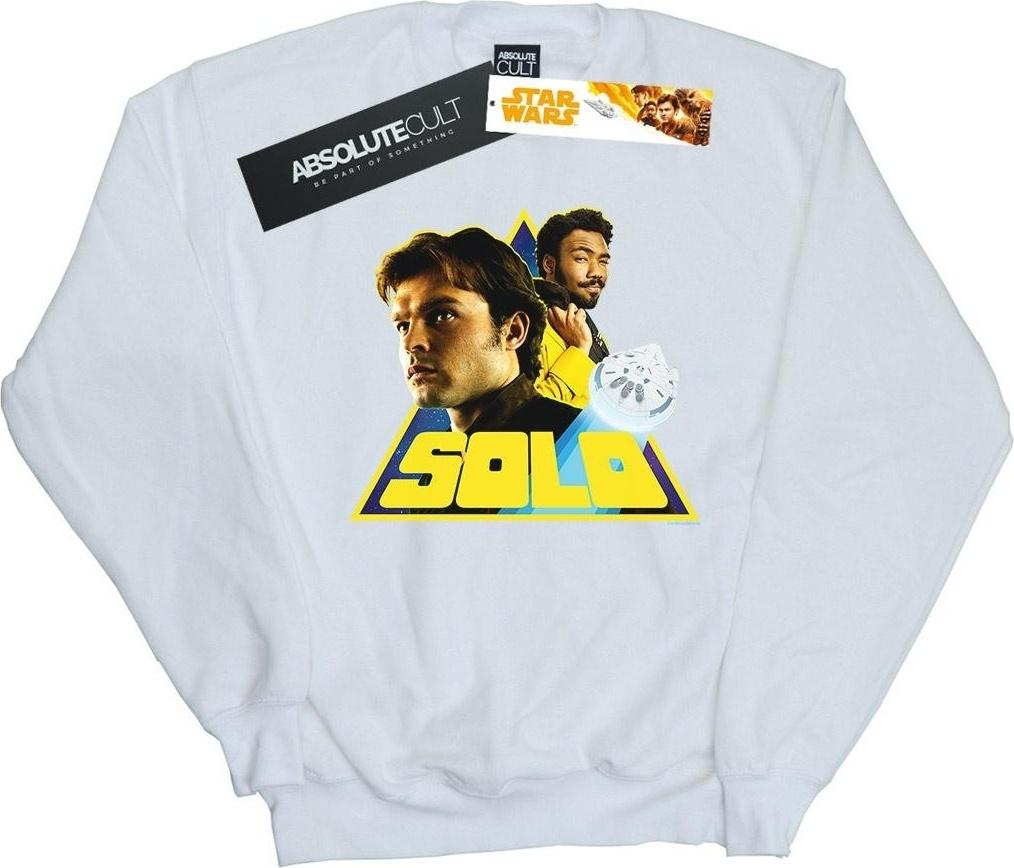 star wars sweatshirt solo white m