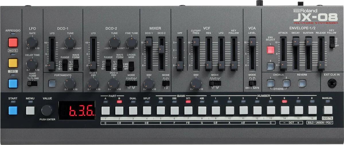 roland synthesizer jx-08 digital