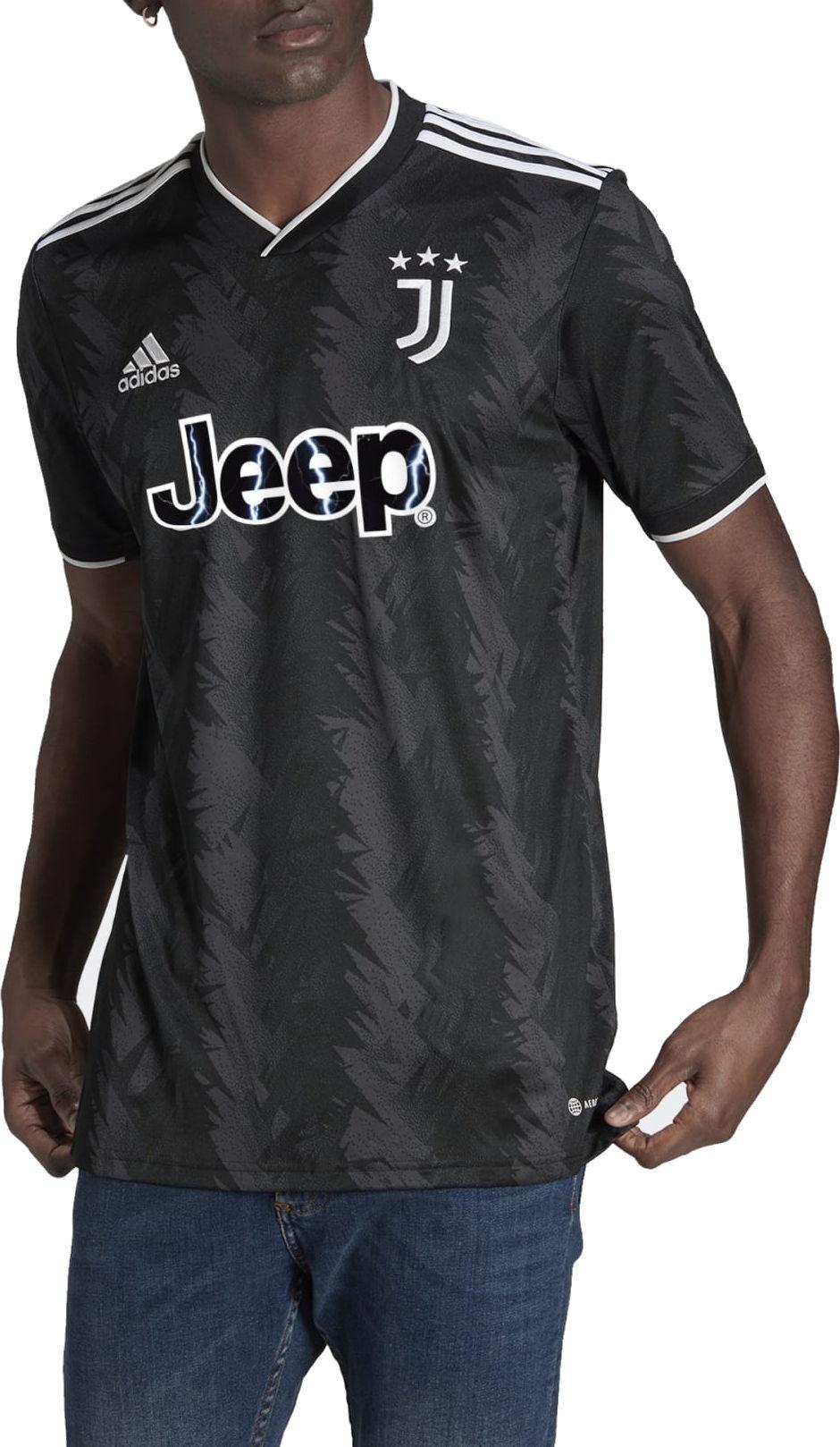 adidas football jersey juventus away 2022/23 black/white carbon s