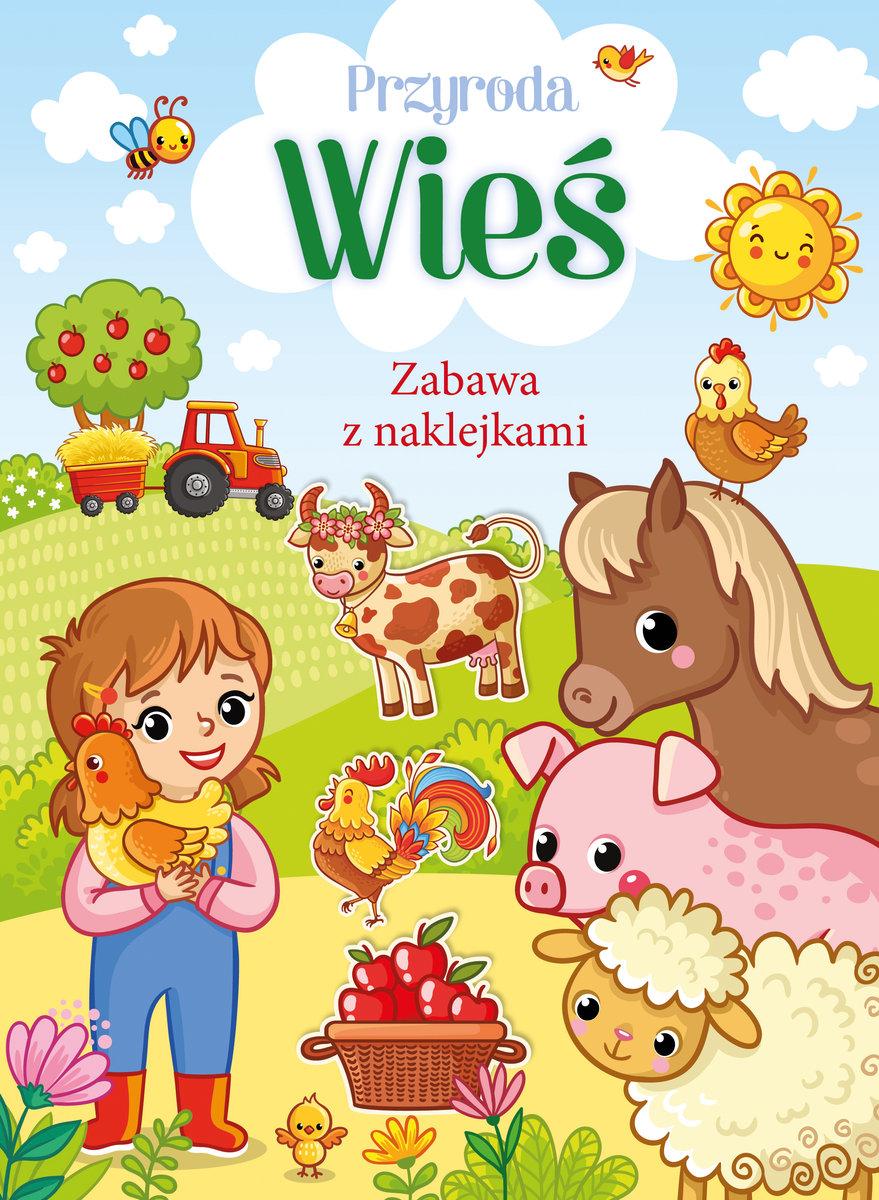 przyroda sticker activity book zabawa z naklejkami