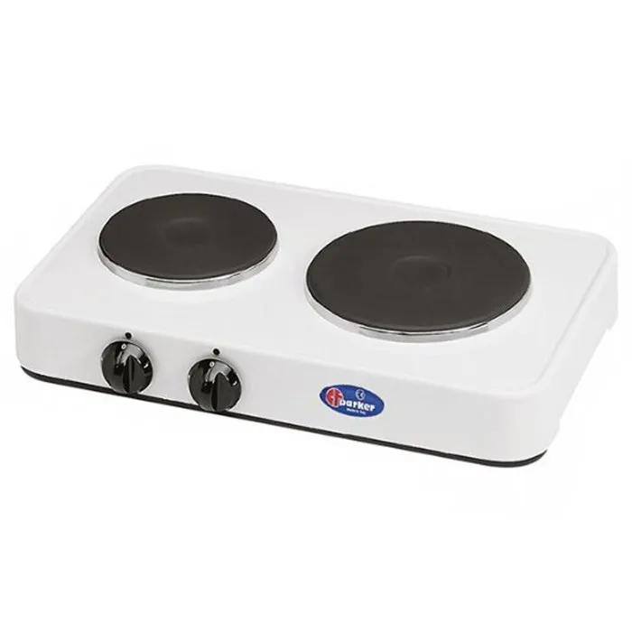 cf parker electric camping stove 5322pb 2 plates