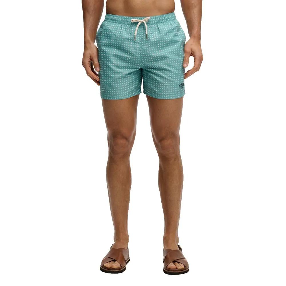 superdry swim shorts printed 15 inch green