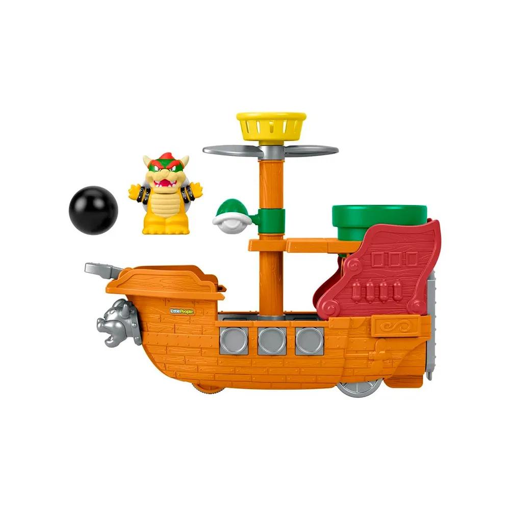 fisher-price playset my mario little people bowser airship