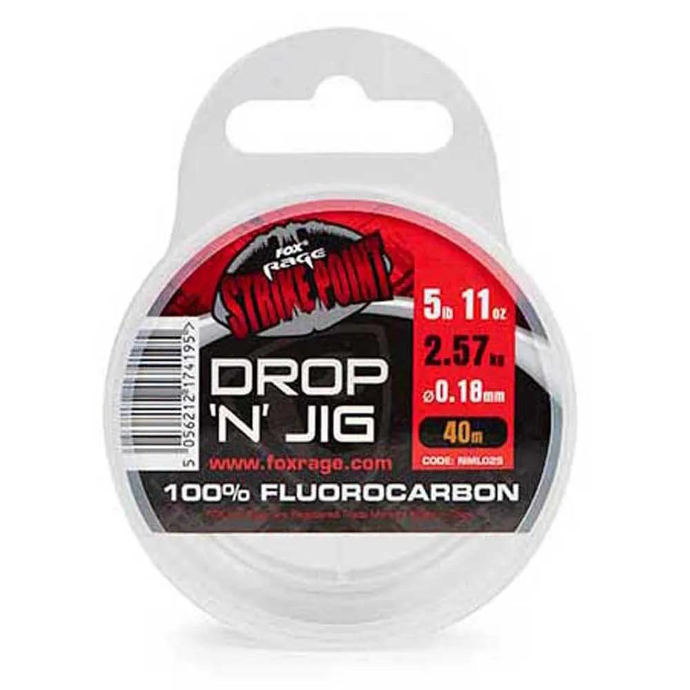 fox fishing line strike point drop n jig 40m 16.58lb