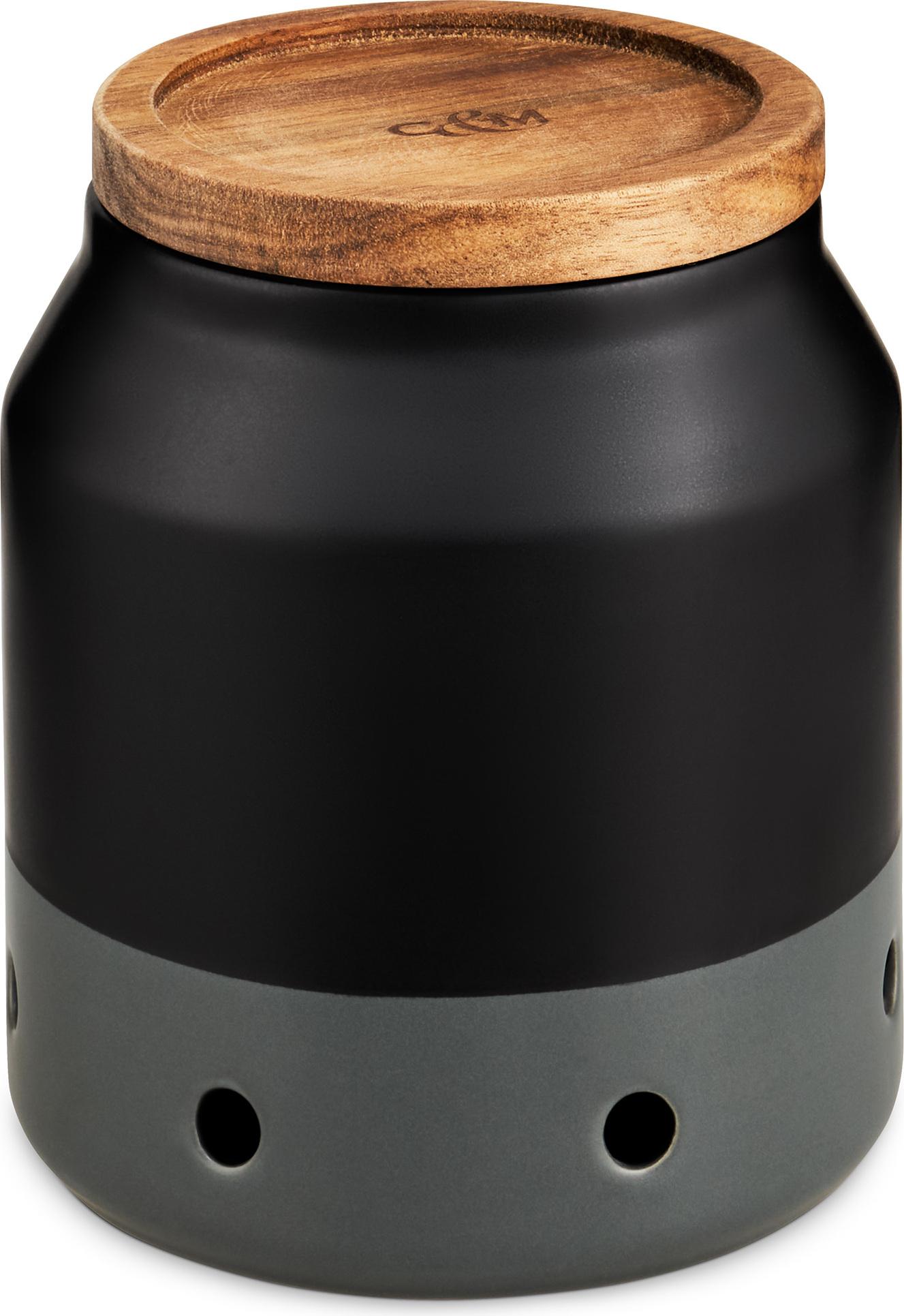 cole & mason garlic storage container elmdon ceramic black