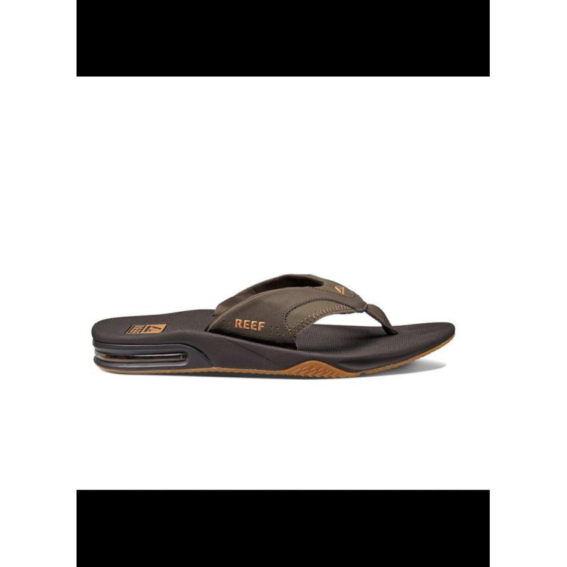 reef flip flops fanning brown/gum 40