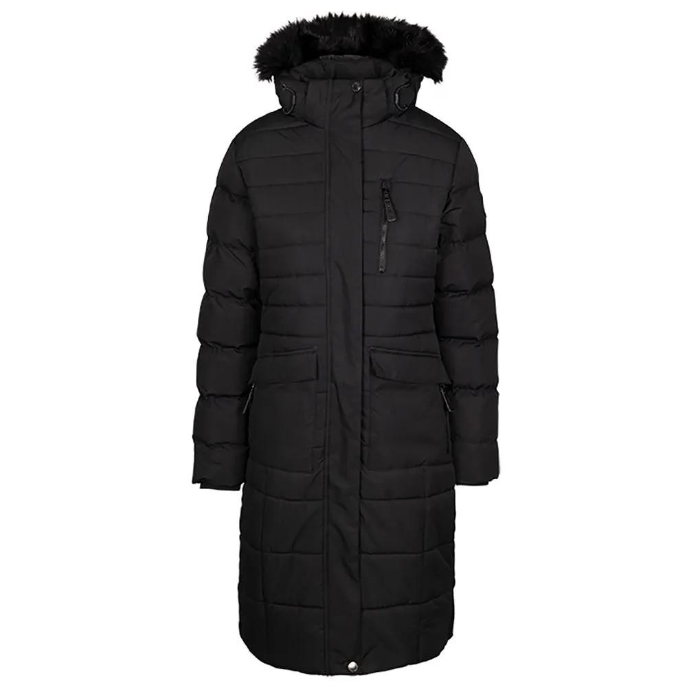 trespass padded jacket sasha black